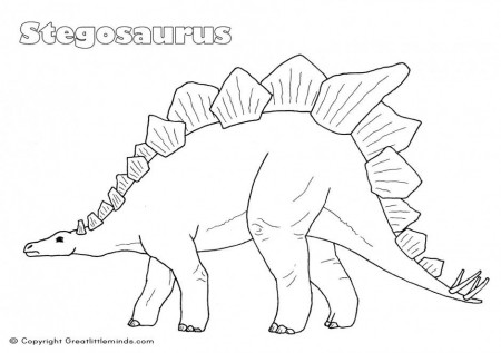 Colorir E Pintar Dinossauros Para Colorir 164063 Stegosaurus 