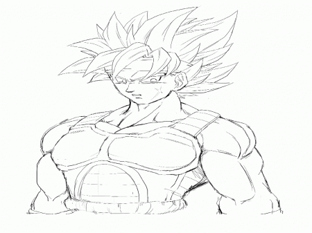 dragon ball z coloring pages bardock ssj theme examples | Best ...