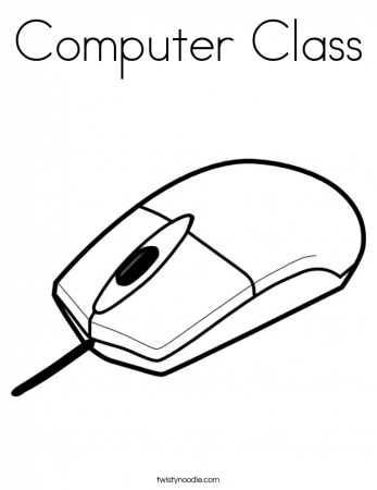 Mouse - Computer Parts Coloring Pages