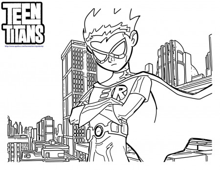Titans Coloring Pages Robin Teen Flash - Colorine.net | #25087