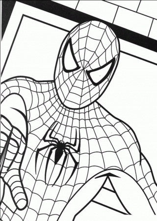 Coloring Pages Spiderman - Widetheme