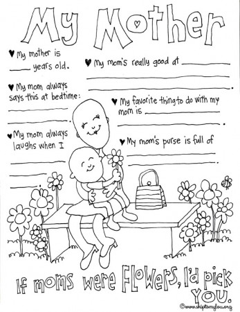 Mother's Day Coloring Pages to Celebrate the BEST Mom | Skip To My Lou