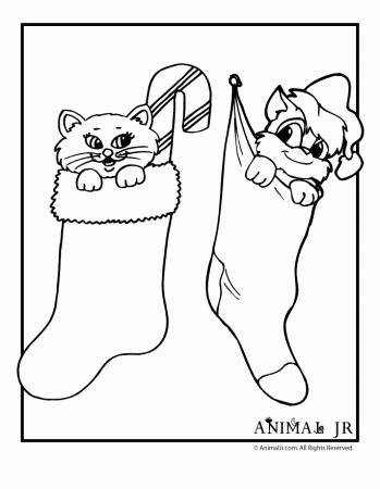 Cat Coloring Sheets For Kids Christmas | Etthwu.christmasholidays2020.info