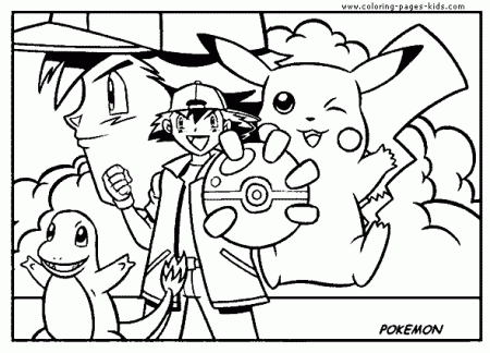 Pokemon color sheet - Pokemon Coloring Pages