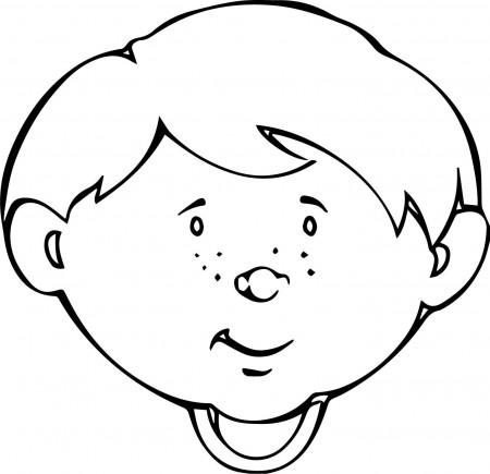 nice Cute Child Face Coloring Page | Coloring pages, Child face, Coloring  pages for kids