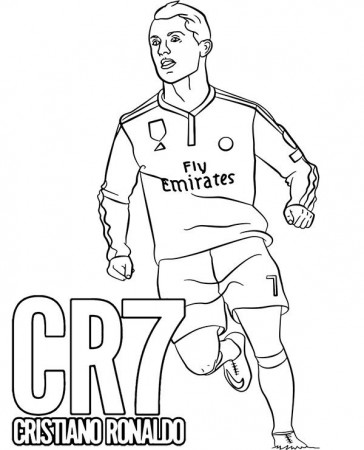 Cristiano Ronaldo Coloring Page Printable Coloring Page For Kids ...