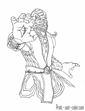 Coloring pages ideas : 95 Mortal Kombat Coloring Pages Photo Ideas ...