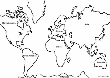 Get This Free Simple World Map Coloring Pages for Children af8vj !
