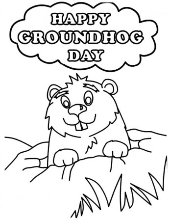 groundhog coloring sheets groundhog day coloring pages ...