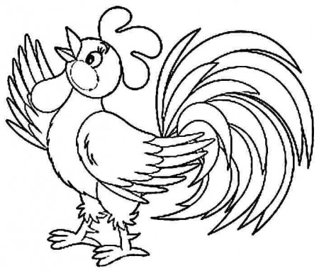 rooster colouring pages - Asthenic.net