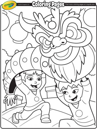 Chinese New Year Dragon Coloring Page | crayola.com
