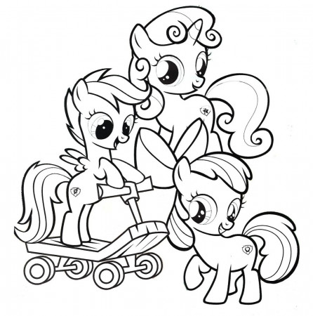 Download My Little Pony Applejack And Apple Bloom Coloring Page ...