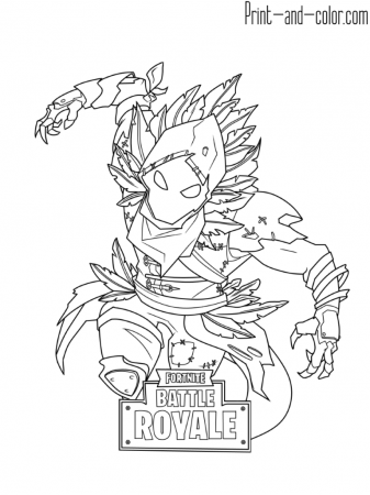 Fortnite coloring pages | Print and Color.com in 2019 ...