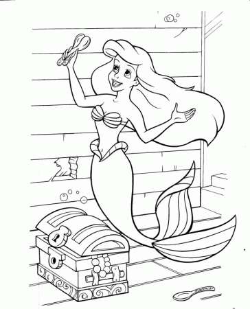 Ariel Coloring Pages Printable | Pictxeer