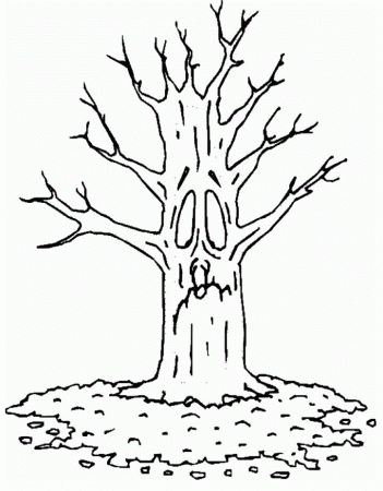 ht tree without leaves Colouring Pages (page 2)