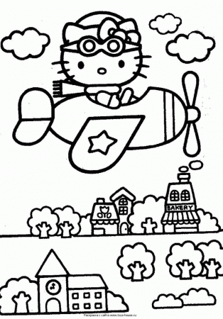 Inspirational Hello Kitty Coloring Page | Laptopezine.