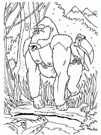 Monkeys Coloring Pages 25 | Free Printable Coloring Pages 