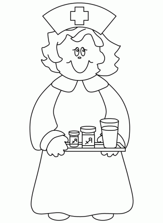 Nurse People Coloring Pages - Doctor Day Cartoon Coloring Pages 