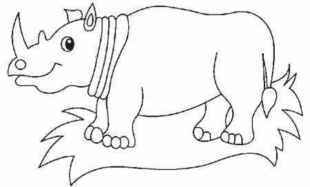 19 Rhinoceros Coloring | Free Coloring Page Site