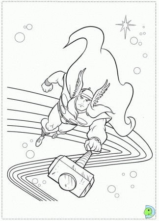 Thor Coloring page