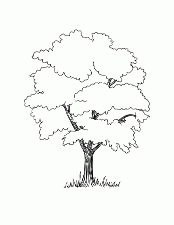 people sitting under tree Colouring Pages (page 2)