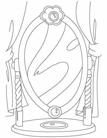 mirror mirror Colouring Pages
