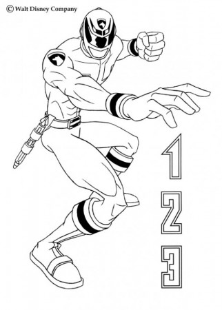 POWER RANGERS coloring pages - Go ranger!