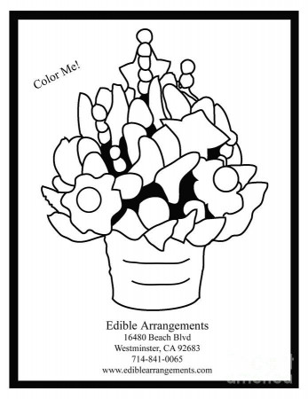 Edible Arrangements Coloring Page by Sean Lightowler - Edible 