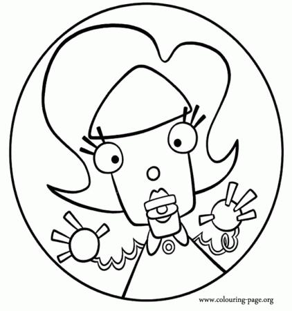 Meet the Robinsons - Petunia Robinson coloring page