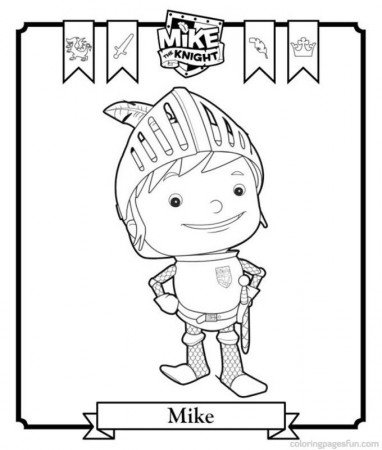 mike the knights Colouring Pages