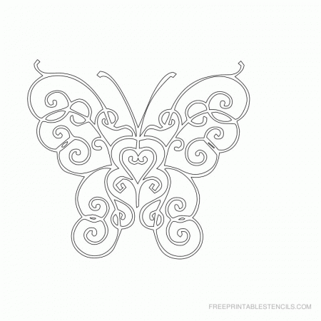 Butterfly Stencil Printable