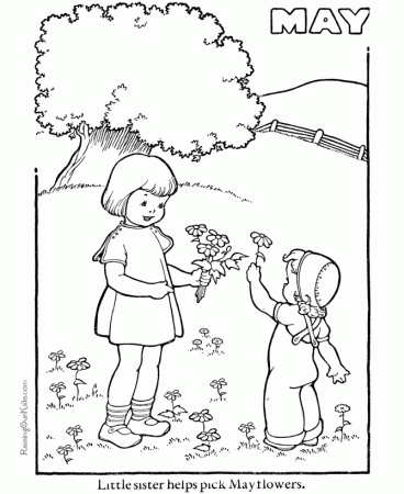 Spring Coloring Sheets Free | Free coloring pages