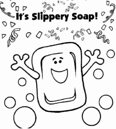 Blues With Soap and Tickety Coloring Page | Kids Coloring Page