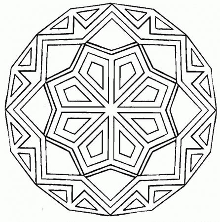 traditional mandala coloring pages | Coloring Pages For Kids