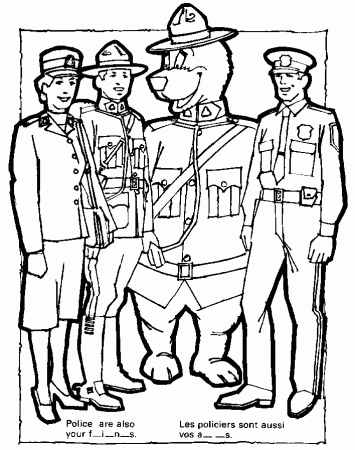 crime prevention Colouring Pages (page 3)