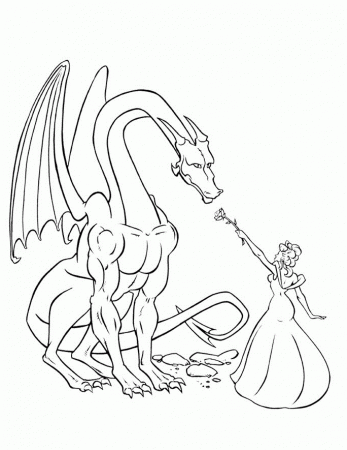 scary dragon Colouring Pages (page 2)