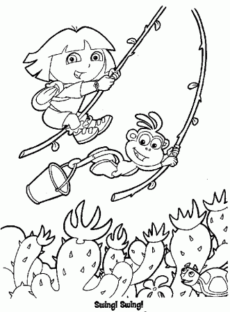 New Dora Coloring Pages 393 | Free Printable Coloring Pages