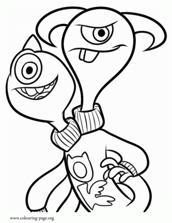 Monsters University - Terri and Terry Perry coloring page