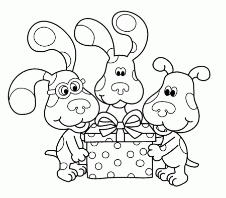 Blues Clues Birthday Coloring Pages #2188 Disney Coloring Book Res 