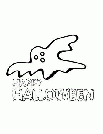 Happy Halloween Ghost Coloring Pages | quotes.