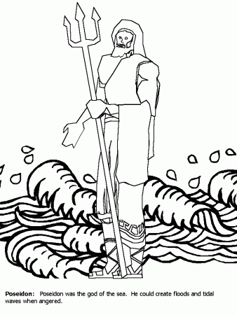 Poseidon Coloring Pages Related Coloring Pages