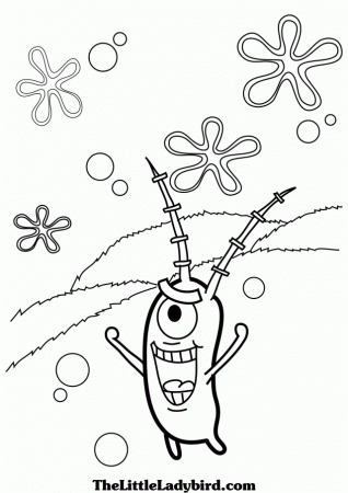 Spongebob Pictures To Print Plankton Spongebob Coloring Pages To 