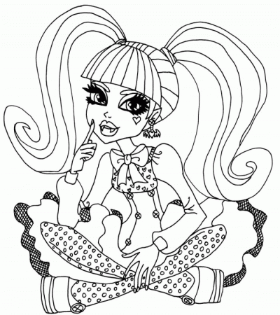 Monster High Print Out Coloring Page : Printable Coloring Book 