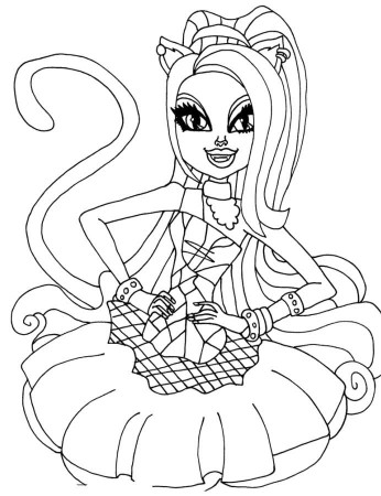 monster high catty noir Colouring Pages
