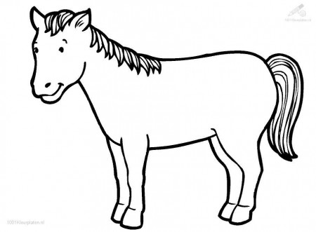 Horse Coloring Page - smilecoloring.com