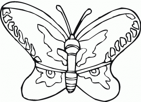 Butterfly Coloring Sheets Free Printables - Butterfly Coloring 