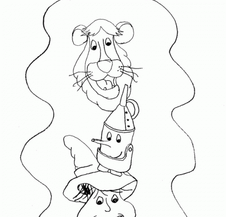 Wizard Of Oz Coloring Book - HD Printable Coloring Pages