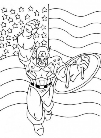 Download Cool Captain America Coloring Pages For Kids Or Print 