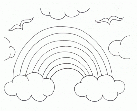 colorwithfun.com - Rainbow Clouds Coloring Pages