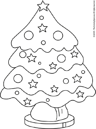 15 Christmas Tree Coloring Pages for Kids >> Disney Coloring Pages
